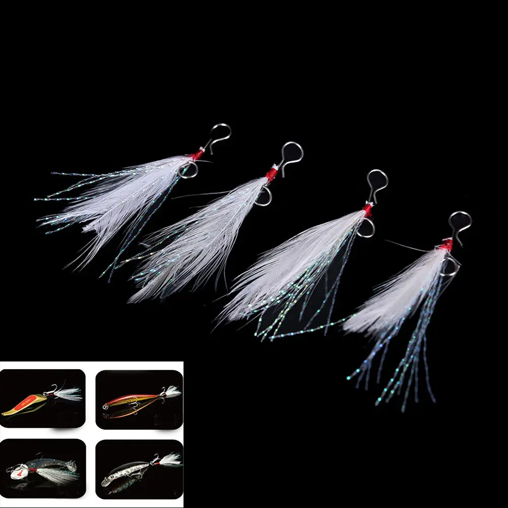 New 10Pcs Feather fishing lure 49mm Blade Lure pendant bloodstreams fishing equipment fishing tackle single
New 10Pcs Feather fishing lure 49mm Blade Lure pendant bloodstreams fishing equipment fishing tackle single