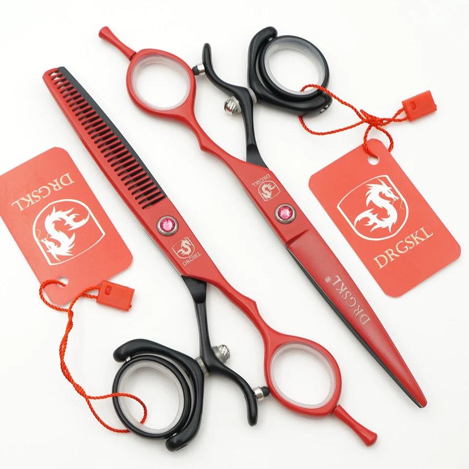 hot sell DRGSKL hair fly scissors 6.0" professional 360 flying scissors hair hairdressing scissors red&black paint fly shearS
hot sell DRGSKL hair fly scissors 6.0" professional 360 flying scissors hair hairdressing scissors red&black paint fly shearS