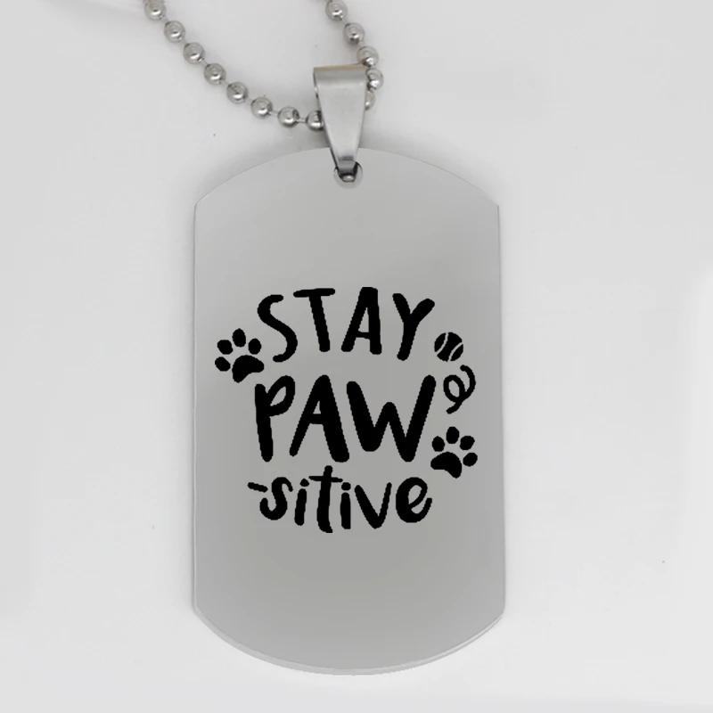 Ufine jewelry inspirational gift pendant army card stay pawsitive stainless steel customed necklace N4139
Ufine jewelry inspirational gift pendant army card stay pawsitive stainless steel customed necklace N4139