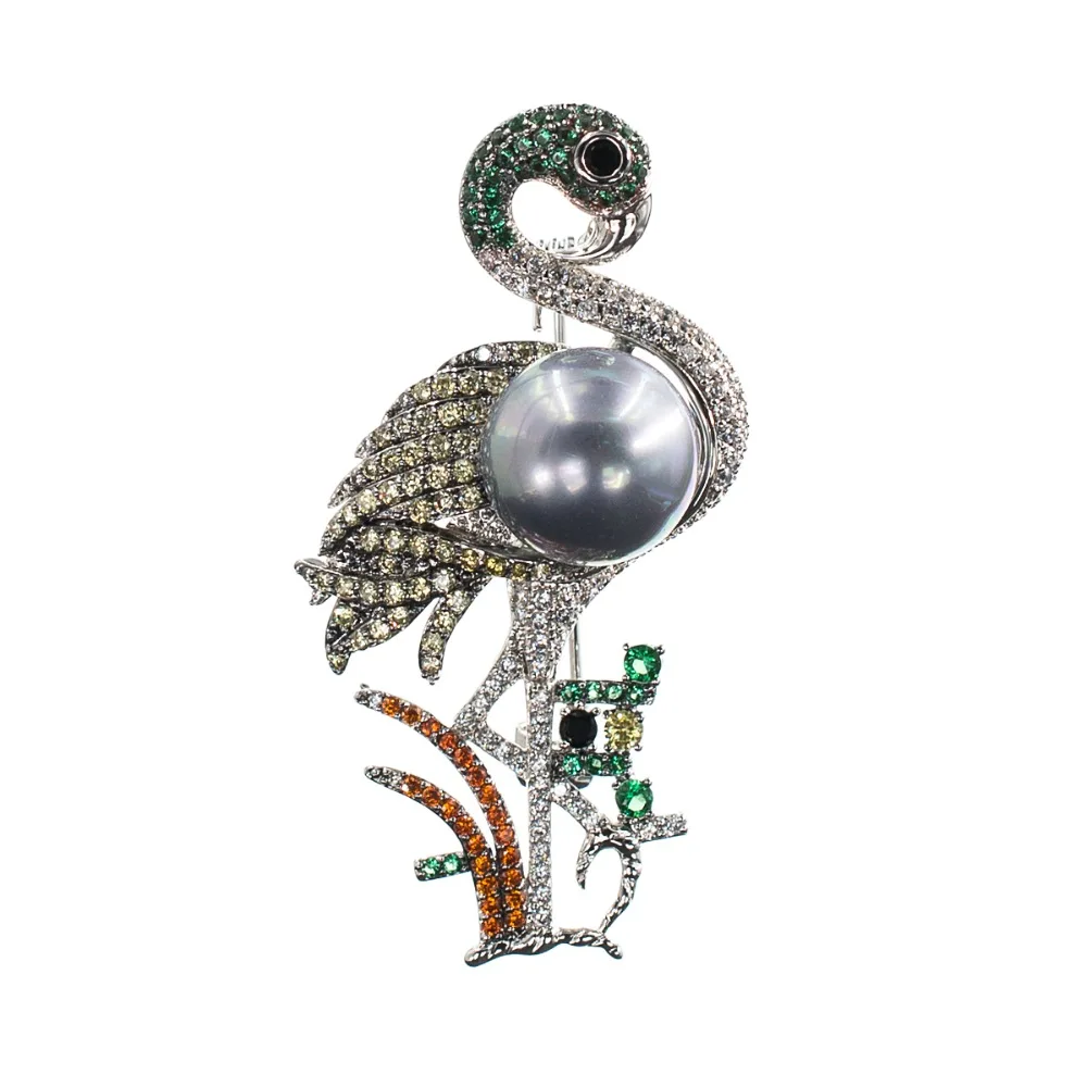 Crystal Cubic Zirconia Bird Flamingo Brooch Broach Pin Pendant Women Jewelry Accessories for Thanksgiving Gift XR03571
Crystal Cubic Zirconia Bird Flamingo Brooch Broach Pin Pendant Women Jewelry Accessories for Thanksgiving Gift XR03571