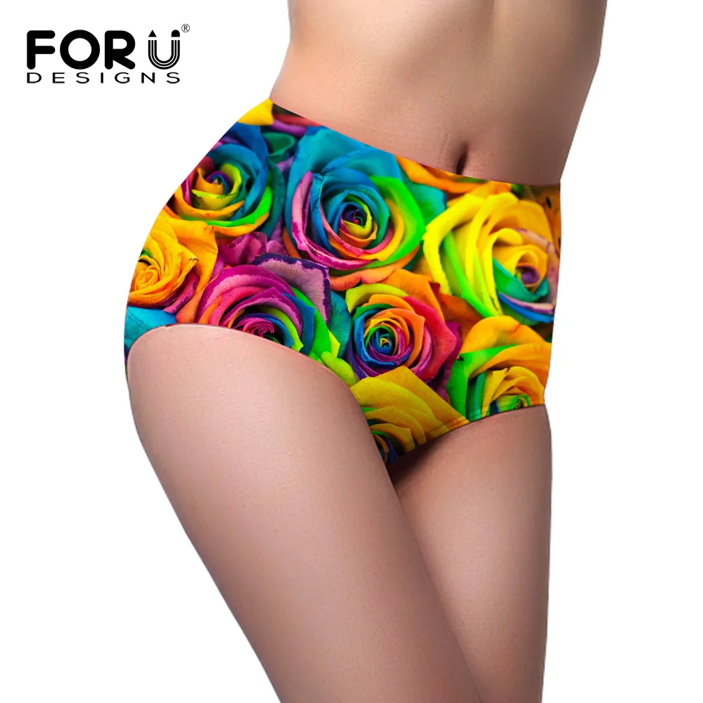 FORUDESIGNS женское модное нижнее белье с высокой талией для женщин бесшовное