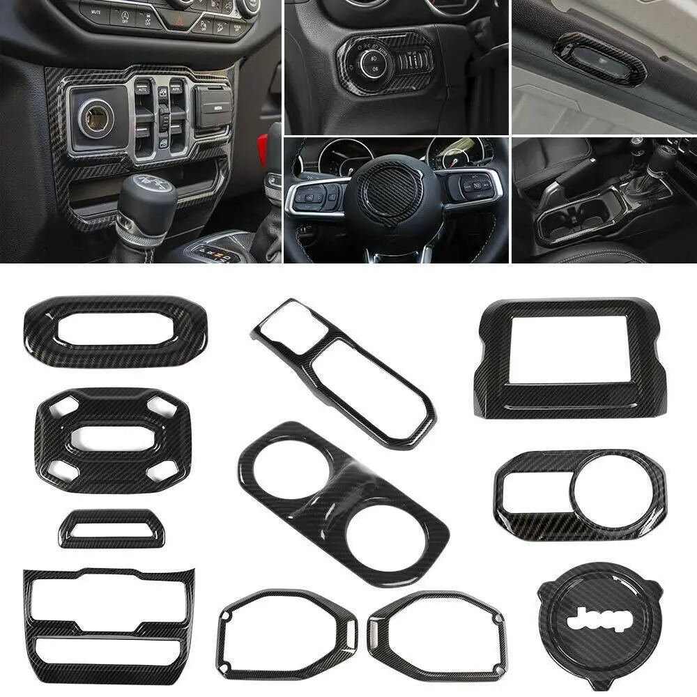 NEW Carbon Fiber Custom DIY Upgrade interior Trims Parts for 2018 for Jeep Wrangler JL
NEW Carbon Fiber Custom DIY Upgrade interior Trims Parts for 2018 for Jeep Wrangler JL