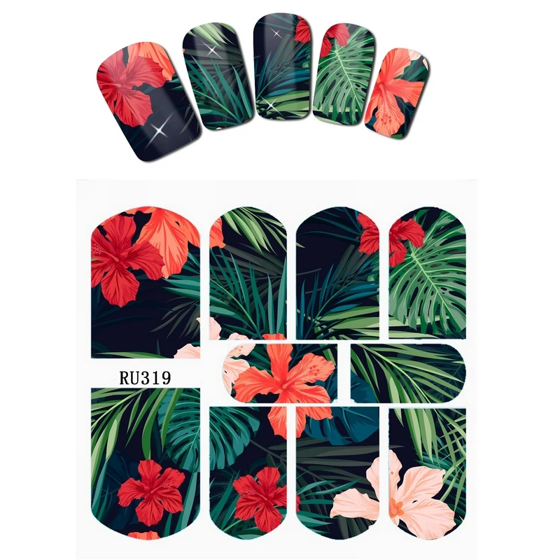 Nail Sticker WATER DECAL SLIDER FLOWER FLORID JUNGLE GREEN LEAVES LFAF PTEROSAURUS BIRD HOT SUMMER RU319-324
Nail Sticker WATER DECAL SLIDER FLOWER FLORID JUNGLE GREEN LEAVES LFAF PTEROSAURUS BIRD HOT SUMMER RU319-324