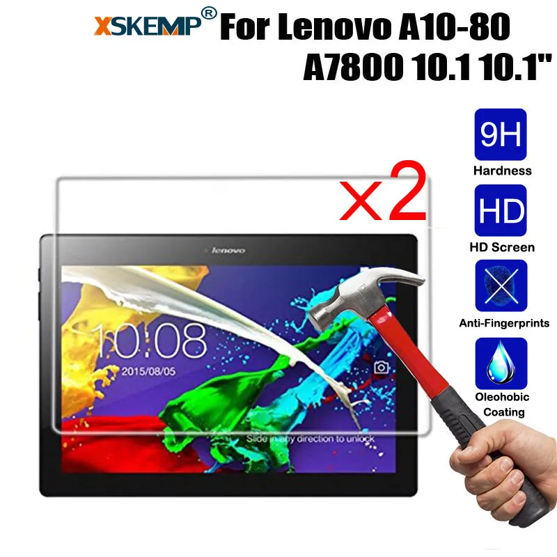 XSKEMP 2 шт./лот 0 3 мм Ультра прозрачное закаленное стекло для Lenovo A10 80 A7800 10 1 "9 H