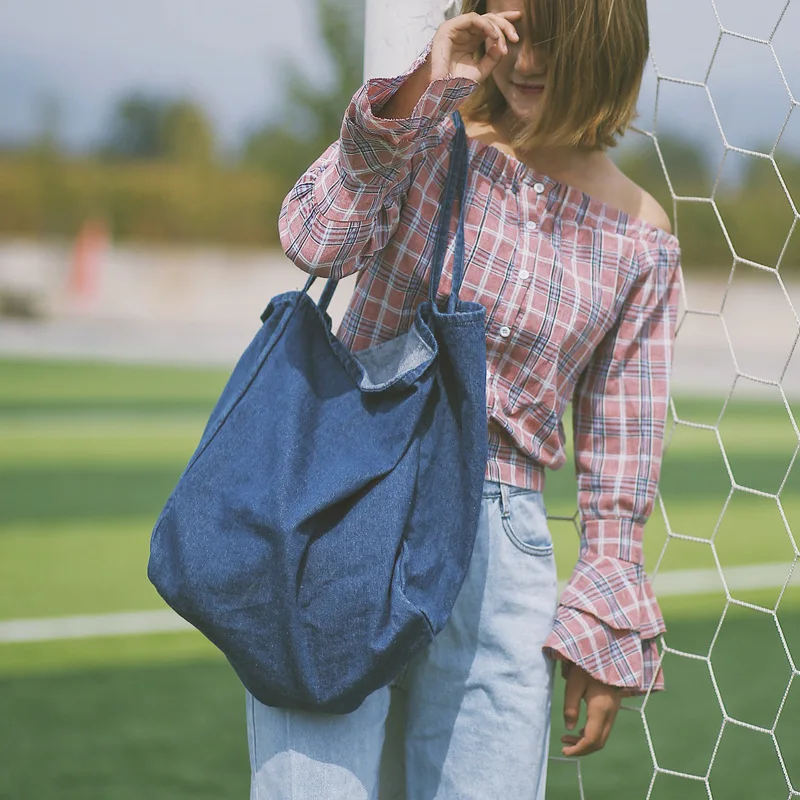 Factory Direct Female Shopping Denim Student Portable Big Bag Women Messenger Bags Women Shoulder Bag Wholesale
Factory Direct Female Shopping Denim Student Portable Big Bag Women Messenger Bags Women Shoulder Bag Wholesale