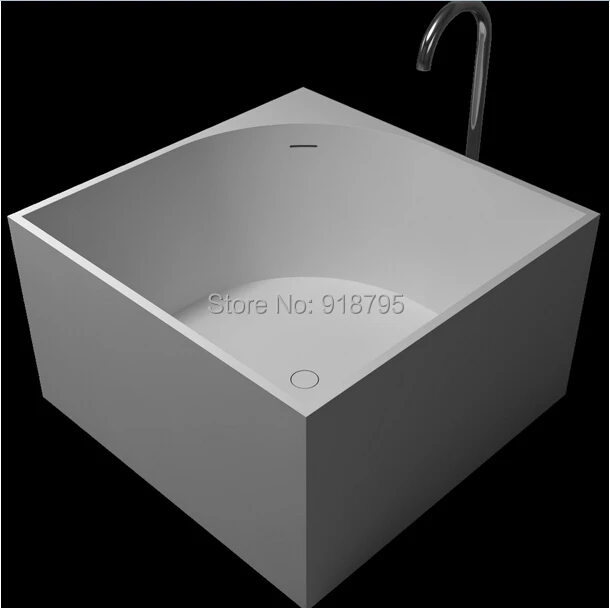 1050x1050x600 мм твердая поверхность камень CUPC утверждение ванна квадратная отдельно