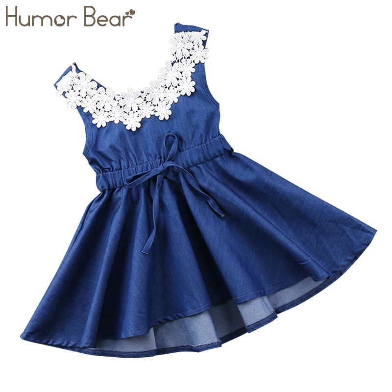 Humor Bear/новое платье для девочек без рукавов с принтом ковбойский жилет