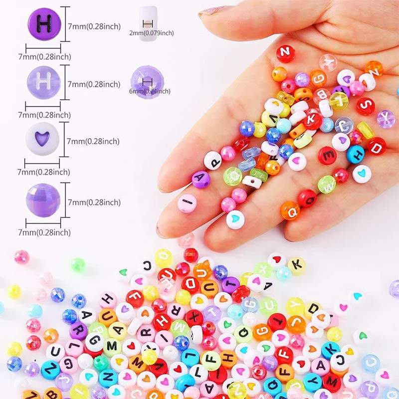 1300Pcs/Set Alphabet Letters Spell Word Beads DIY Craft Colorful Beads Puzzle Bracelets Accessories Craft Supplies Materials
1300Pcs/Set Alphabet Letters Spell Word Beads DIY Craft Colorful Beads Puzzle Bracelets Accessories Craft Supplies Materials