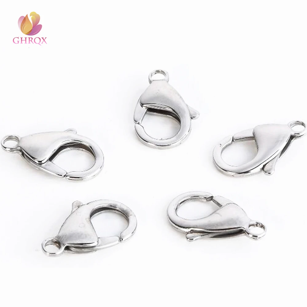 Stainless Steel Lobster Clasps For Necklaces Bracelets Clasp DIY 9mm/10mm /11mm/12mm/13mm/15mm
Stainless Steel Lobster Clasps For Necklaces Bracelets Clasp DIY 9mm/10mm /11mm/12mm/13mm/15mm