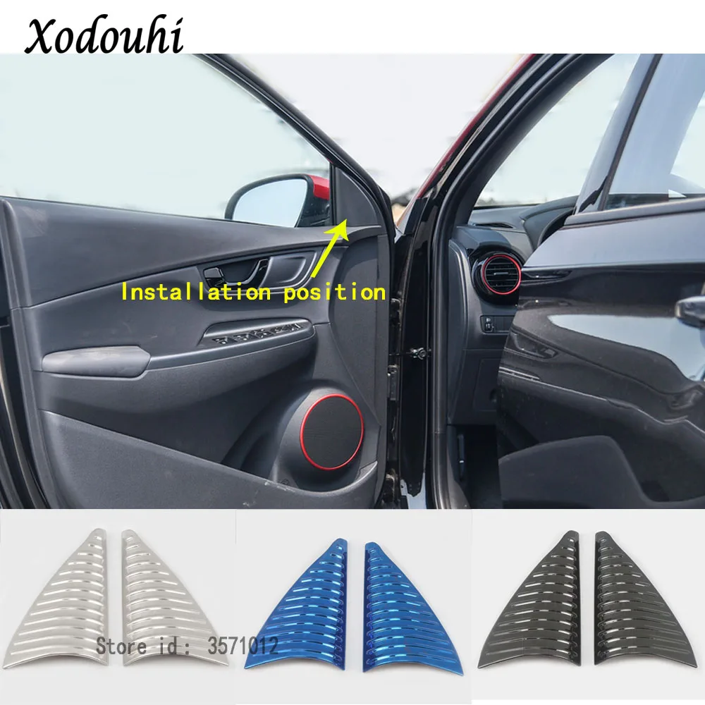For Hyundai Kona Encino Kauai 2017 2018 2019 2020 Car Sticker Stainless Steel Inner Front Head A Column Frame Triangle Trim 2pcs
For Hyundai Kona Encino Kauai 2017 2018 2019 2020 Car Sticker Stainless Steel Inner Front Head A Column Frame Triangle Trim 2pcs