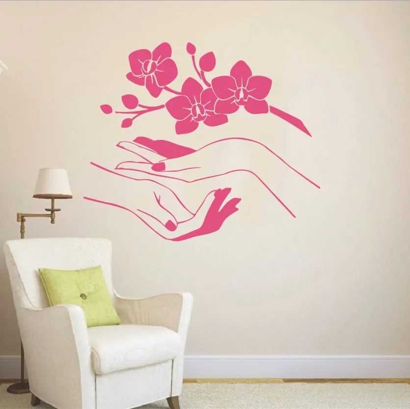 Removable Sakura Vinyl Sticker Flower Orchidea Beautiful Blossom Branch Beauty Salon Hands Wall Stickers Barthroom Decal NY-348
Removable Sakura Vinyl Sticker Flower Orchidea Beautiful Blossom Branch Beauty Salon Hands Wall Stickers Barthroom Decal NY-348