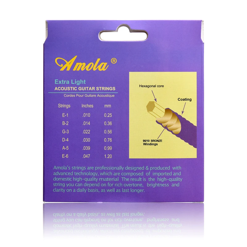 010 047 A3100 Acoustic Guitar Strings 90/10 Bronze Extra Light Strings For Acoustic Guitar Accessories Guitar Parts
010 047 A3100 Acoustic Guitar Strings 90/10 Bronze Extra Light Strings For Acoustic Guitar Accessories Guitar Parts