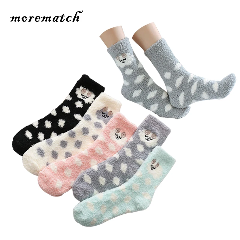 Morematch 1Pair Women Thicken Sock Cute Sheep Coral Fleece Slipper Floor Socks Non-slip Towel Socks 5 Colors Optional
Morematch 1Pair Women Thicken Sock Cute Sheep Coral Fleece Slipper Floor Socks Non-slip Towel Socks 5 Colors Optional