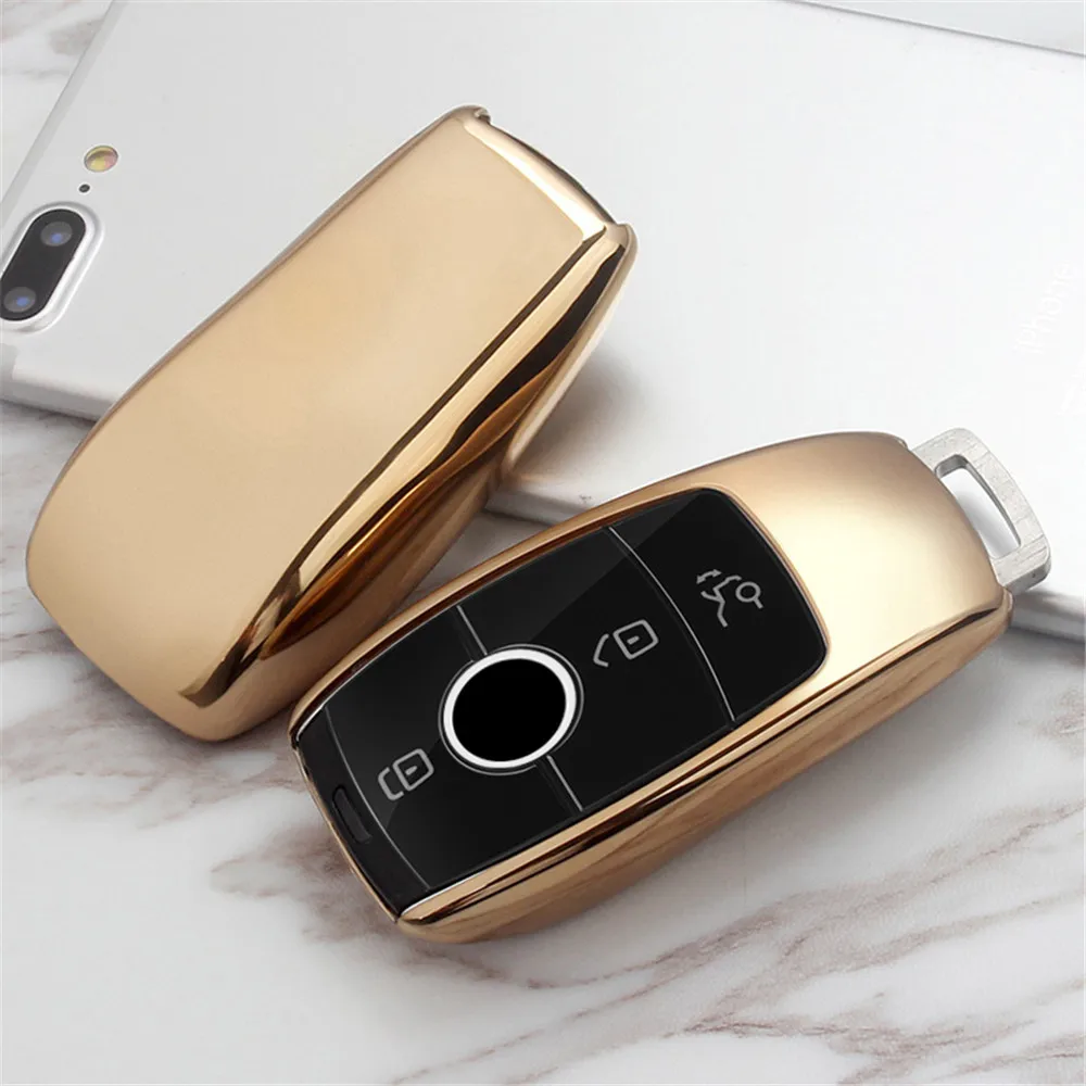 CHSKY TPU For Mercedes Key Cover Case Benz E Class Car key cover keychain shell for benz accessories car styling | Автомобили и