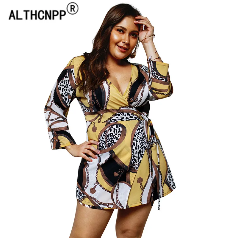 Summer Shirt Dress Women Plus Size Fashion Deep V Neck Print Cross Women Dress Sexy Ladies Dresses Robe Femme Dames Jurken
Summer Shirt Dress Women Plus Size Fashion Deep V Neck Print Cross Women Dress Sexy Ladies Dresses Robe Femme Dames Jurken
