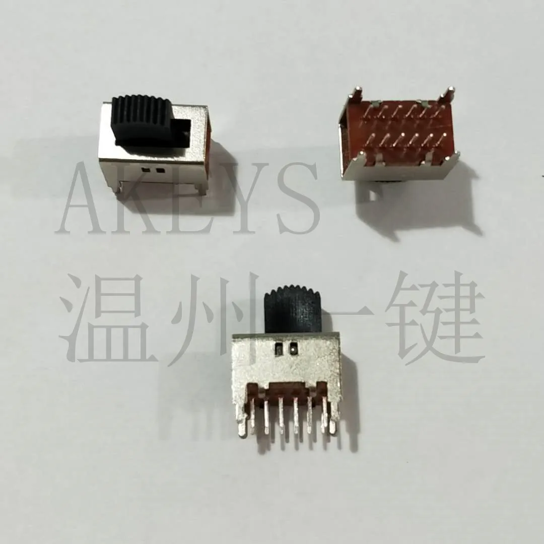 5 Pcs SS-42D01 4P2T toggle switch 12-pin vertical insert with 4 fixed feet without ears
5 Pcs SS-42D01 4P2T toggle switch 12-pin vertical insert with 4 fixed feet without ears