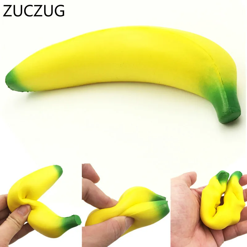 

ZUCZUG Banana Squishy Slow Rising Xmas Decor Cute Jumbo Simulate Phone Straps Pendant Squeeze Stress Stretch Bread Kids Gift
