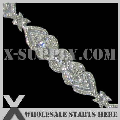 Free Shipping Iron On Crystal Rhinestone Applique Bridal Trimming for Wedding Sash
Free Shipping Iron On Crystal Rhinestone Applique Bridal Trimming for Wedding Sash