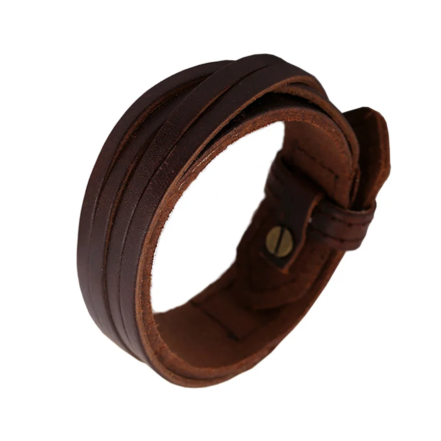 Fashion Charm Vintage Genuine Leather Bracelet Women Men Punk Adjustable Bracelets Cuff Bangles Creative Accessories Gift FS043
Fashion Charm Vintage Genuine Leather Bracelet Women Men Punk Adjustable Bracelets Cuff Bangles Creative Accessories Gift FS043