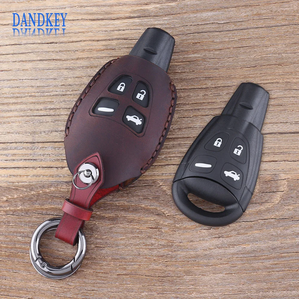 Dandkey Leather Key Case Car Styling 4 Button Key Fob Shell Case For SAAB 9-3 93 2003-2009 Keychain Key Cover
Dandkey Leather Key Case Car Styling 4 Button Key Fob Shell Case For SAAB 9-3 93 2003-2009 Keychain Key Cover