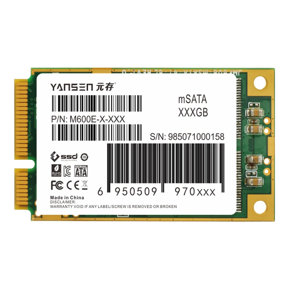 YANSEN Предприятия Промышленного Класса 256 ГБ 512 mSATA SSD Твердотельный Жесткий Диск