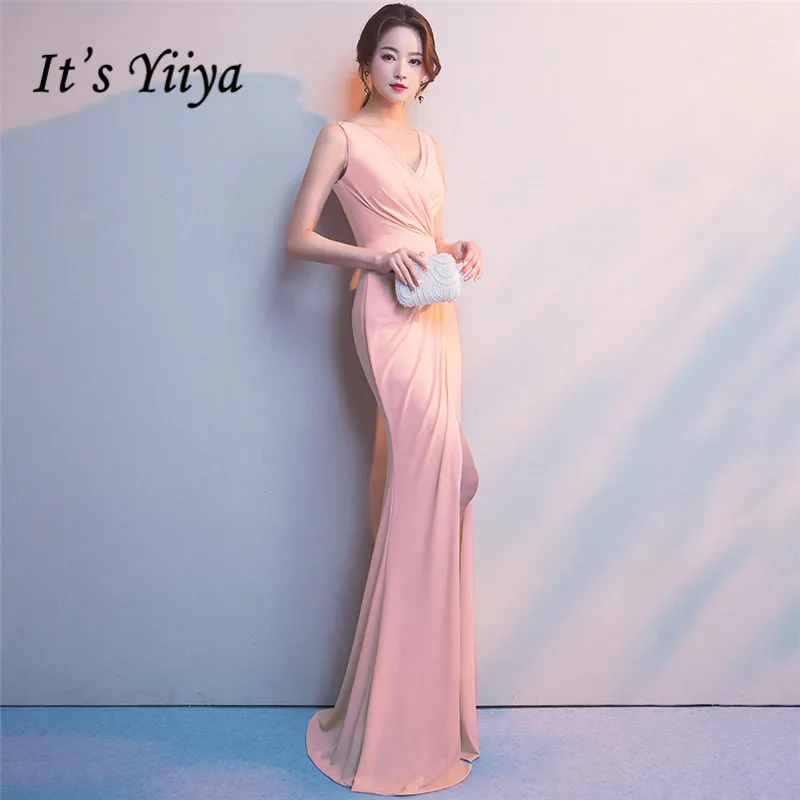 It's Yiiya Evening dress Sexy V-neck Floor-length zipper back Mermaid prom dresses sleeveless backless long party gowns C118
It's Yiiya Evening dress Sexy V-neck Floor-length zipper back Mermaid prom dresses sleeveless backless long party gowns C118