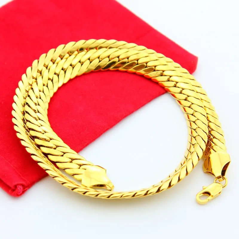 Solid Necklace Chain Mens Jewelry Yellow Gold Filled Classic Herringbone Chain Gift 60cm Long
Solid Necklace Chain Mens Jewelry Yellow Gold Filled Classic Herringbone Chain Gift 60cm Long