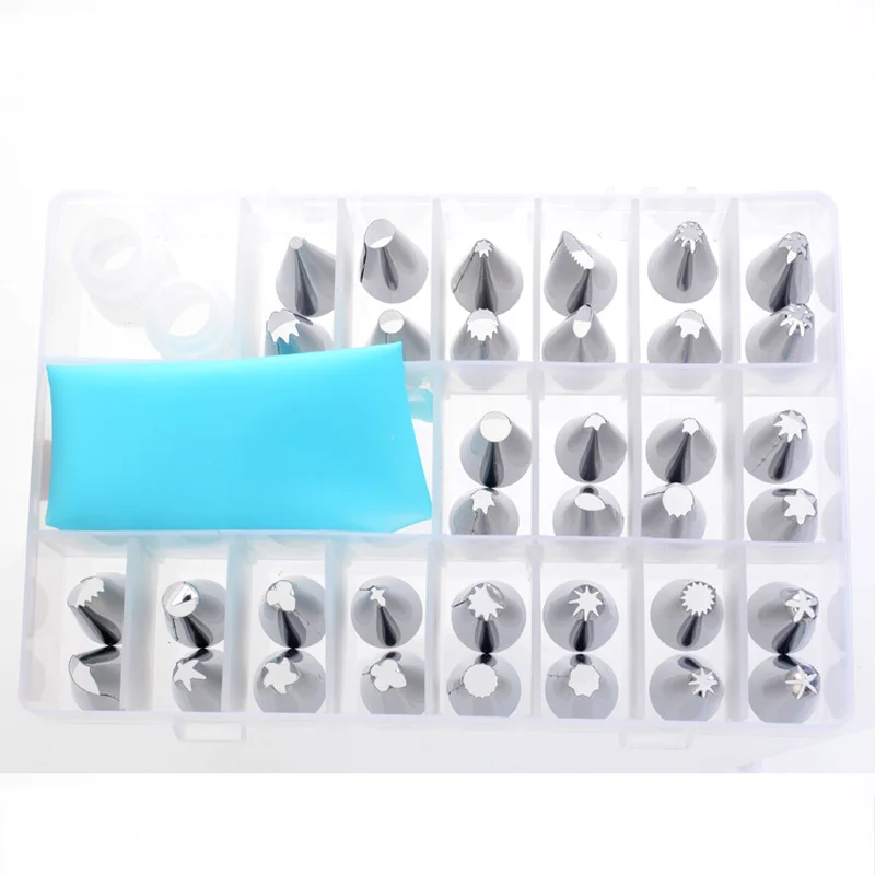Silicone Pastry Bag Tips Kitchen DIY Icing Piping Cream Reusable Pastry Bags +36 Nozzle Set Cake Decorating Tools
Silicone Pastry Bag Tips Kitchen DIY Icing Piping Cream Reusable Pastry Bags +36 Nozzle Set Cake Decorating Tools