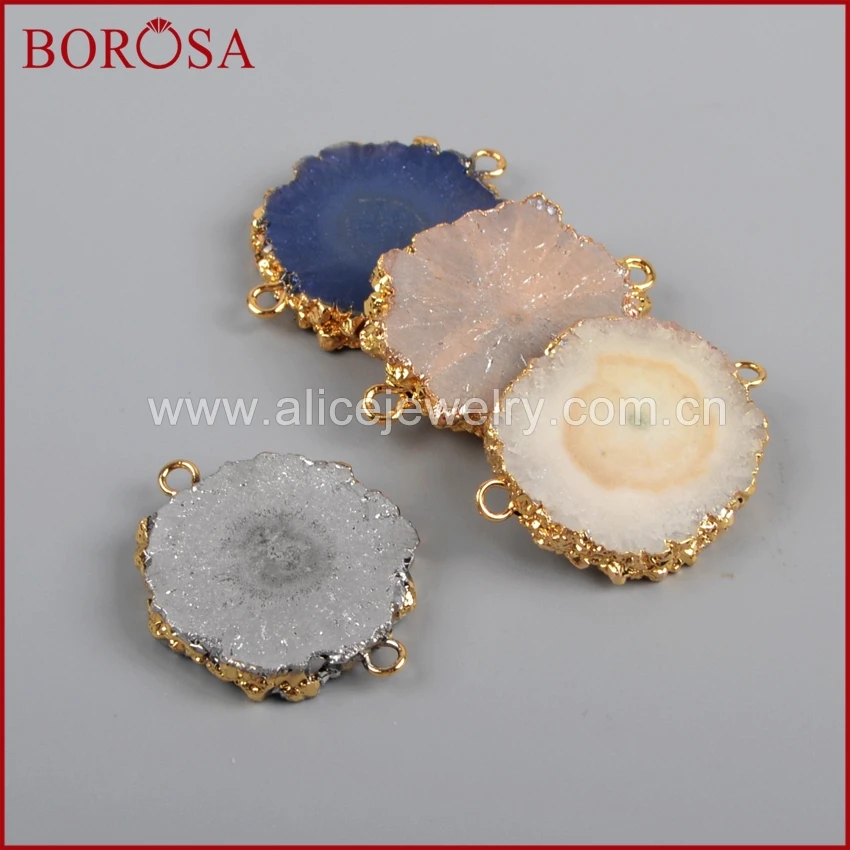 BOROSA New Style Connector for Bracelet, Gold Color Mix Color Titanium Solar Quartz Connector for Necklace as Gift G1188
BOROSA New Style Connector for Bracelet, Gold Color Mix Color Titanium Solar Quartz Connector for Necklace as Gift G1188