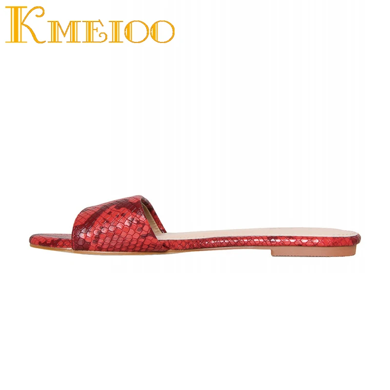 Kmeioo 2022 Woman Shoes Sexy Snakeskin Shoes Fashion Slipper Open Toe Flat Slides Casual Ladies Shoes Plus Size 35-46 For Casual
Kmeioo 2022 Woman Shoes Sexy Snakeskin Shoes Fashion Slipper Open Toe Flat Slides Casual Ladies Shoes Plus Size 35-46 For Casual
