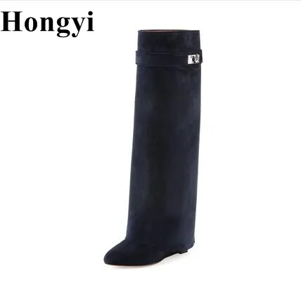 Autumn Winter Leather Boots Woman Wedge Heeled over the knee knight boots women thick heeled riding motorcycle leather booty
Autumn Winter Leather Boots Woman Wedge Heeled over the knee knight boots women thick heeled riding motorcycle leather booty