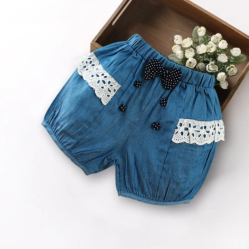 Girls shorts summer hot pants baby shorts Korean lace pure cotton baby girl shorts jeans baby five pants 2-6 years
Girls shorts summer hot pants baby shorts Korean lace pure cotton baby girl shorts jeans baby five pants 2-6 years