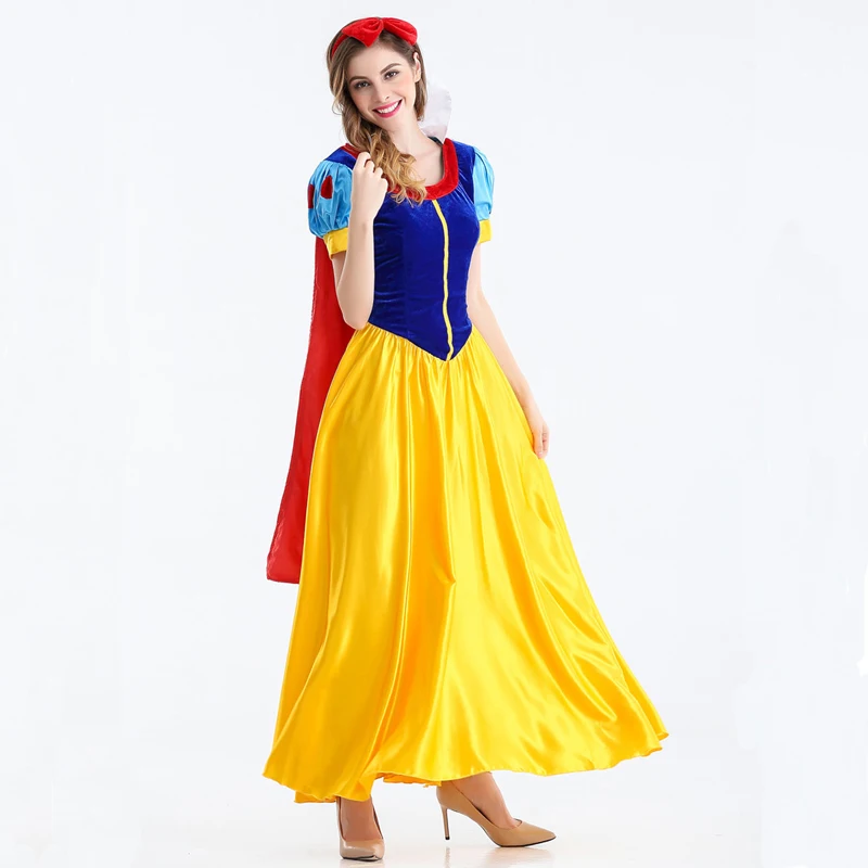 High Quality Adult Cosplay Dress Snow White Girl Princess Dress Women Cartoon Princess Snow White Halloween Party Costume C096
High Quality Adult Cosplay Dress Snow White Girl Princess Dress Women Cartoon Princess Snow White Halloween Party Costume C096