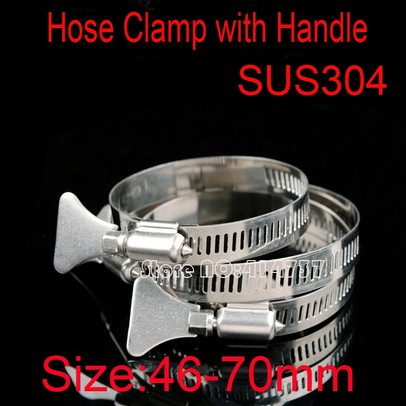10pcs/lot size 46-70mm American Style Hose Clamp with Butterfly Handle 304 Stainless Steel hose hoops with handle
10pcs/lot size 46-70mm American Style Hose Clamp with Butterfly Handle 304 Stainless Steel hose hoops with handle