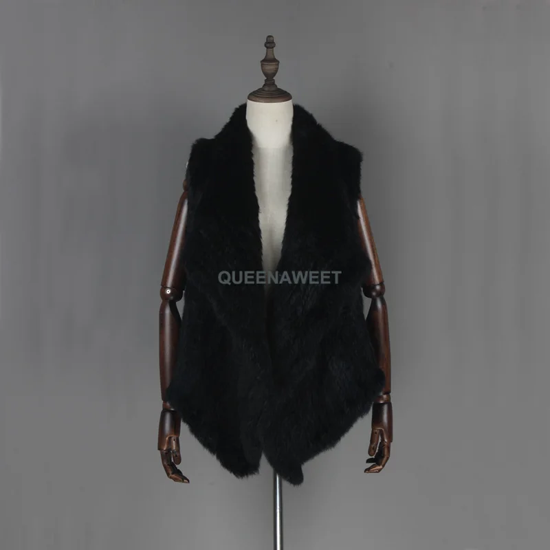 Women Vest Real Fur Thick Warm Gilet Knit Rabbit Fur Irregular Collar Sleeveless Winter Coat Jacket
Women Vest Real Fur Thick Warm Gilet Knit Rabbit Fur Irregular Collar Sleeveless Winter Coat Jacket
