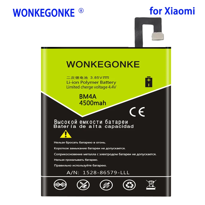 WONKEGONKE 4500 мАч BM4A Аккумулятор для Xiaomi Redmi Pro, сменные Мобильный телефон батареи, батарея
WONKEGONKE 4500 мАч BM4A Аккумулятор для Xiaomi Redmi Pro, сменные Мобильный телефон батареи, батарея
