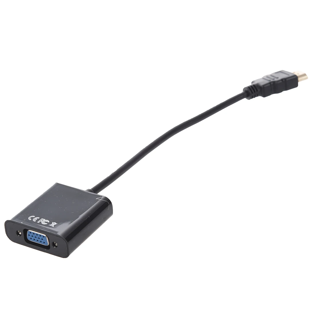 Адаптер преобразователя HDMI-VGA + аудиоразъем 3 5 мм full HD 1080P черный | Электроника