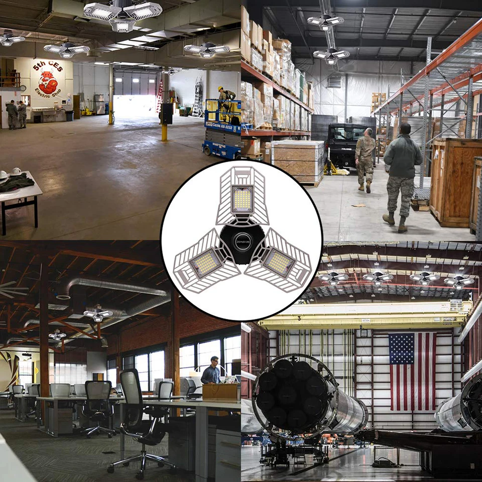 LED Garage Lights 60W Adjustable Garage Ceiling Light High Intensity Deformable LED Corn Light Bulbs 6000LM for Basement Parking
LED Garage Lights 60W Adjustable Garage Ceiling Light High Intensity Deformable LED Corn Light Bulbs 6000LM for Basement Parking