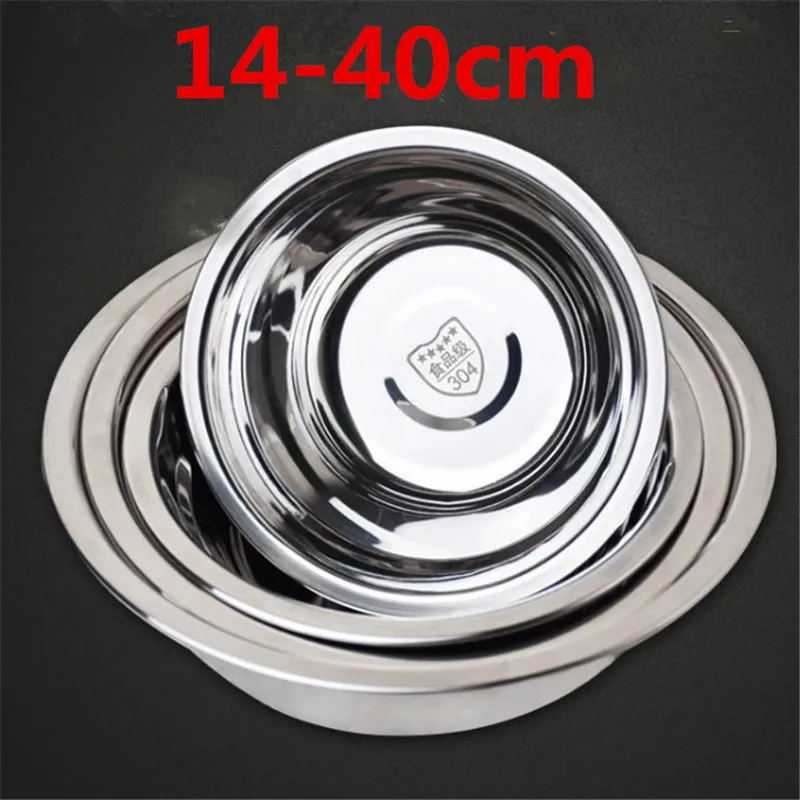 304 Stainless Steel deep Dinner Plates Kitchen Tableware Multifunctional Food Tray Plate Dishes home Restaurant outdoor BBQ tool
304 Stainless Steel deep Dinner Plates Kitchen Tableware Multifunctional Food Tray Plate Dishes home Restaurant outdoor BBQ tool