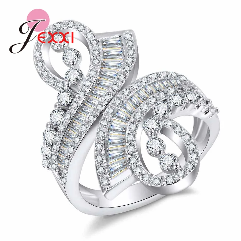 New Arrival Unique White Cubic Zircon Jewelry Delicate Women Engagement Rings Real 925 Sterling Silver Female Bague
New Arrival Unique White Cubic Zircon Jewelry Delicate Women Engagement Rings Real 925 Sterling Silver Female Bague