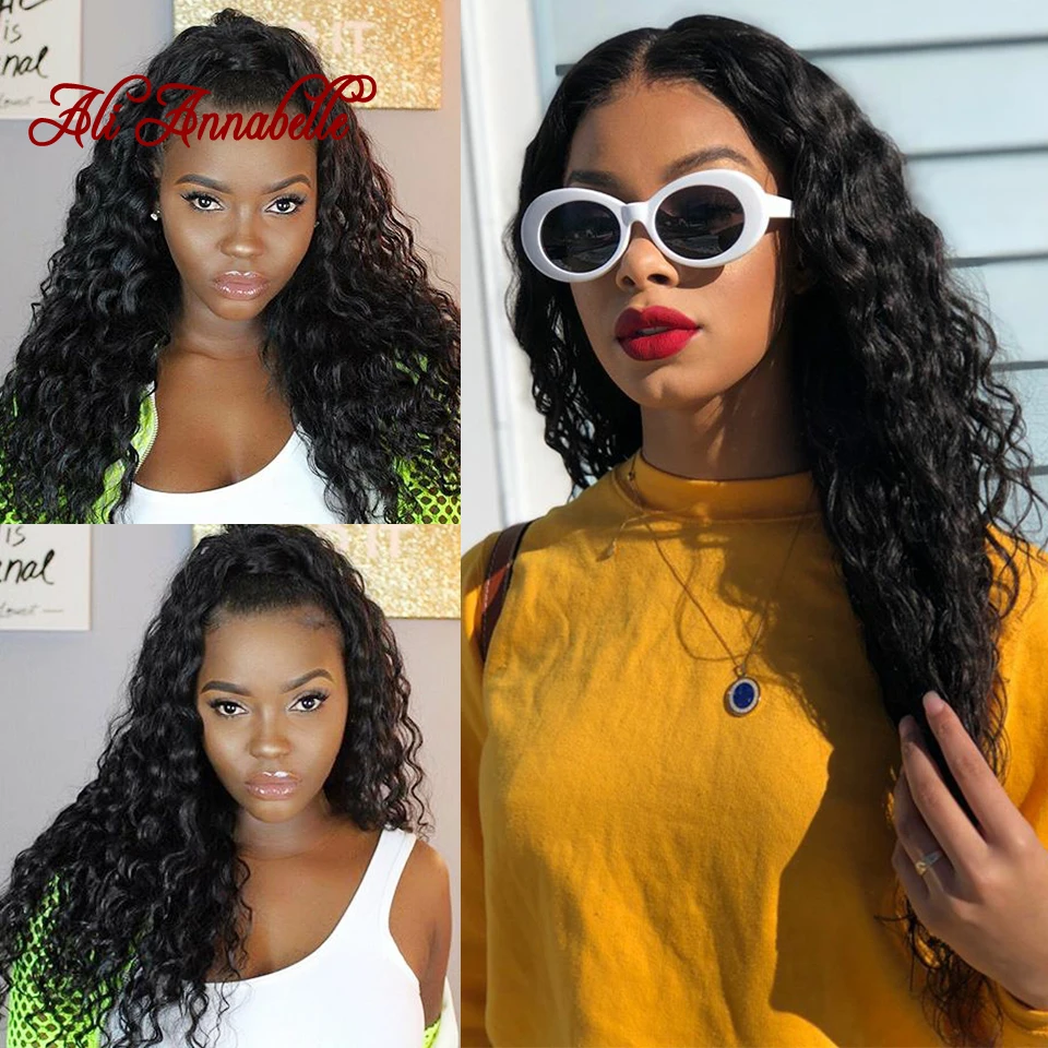Full Lace Human Hair Wigs with Baby 130% 150% Density Pre Plucked Peruvian Loose Wave Glueless | Шиньоны и парики