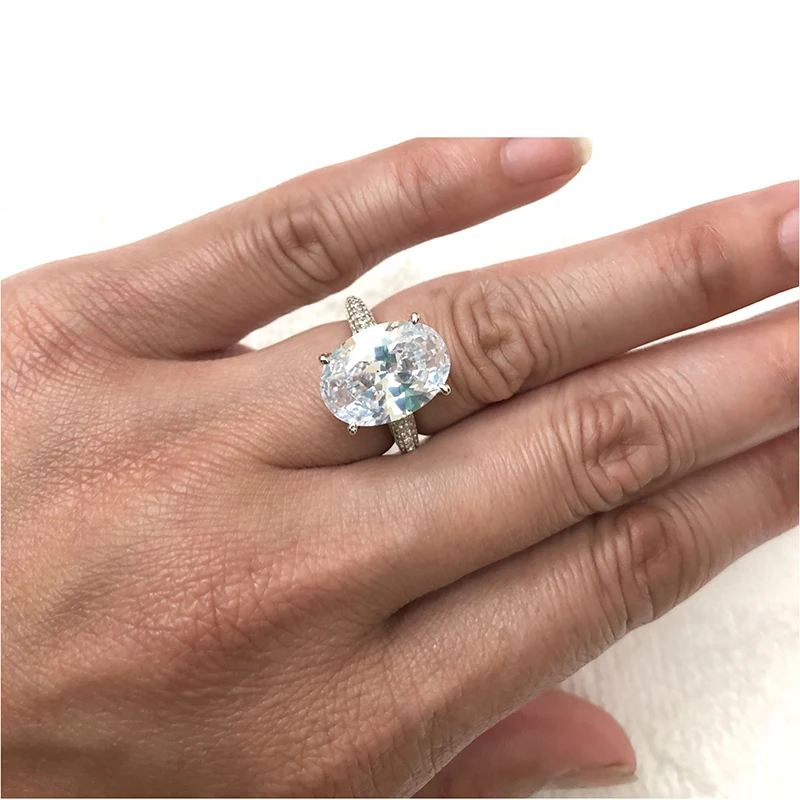 QYI 925 Sterling Silver Bridal Band Ring 5 ct Four Prong Solitaire Engagement Rings For Women Desig Center Zircon Stone
QYI 925 Sterling Silver Bridal Band Ring 5 ct Four Prong Solitaire Engagement Rings For Women Desig Center Zircon Stone