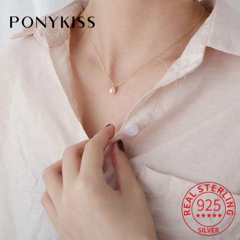 Женское ожерелье с подвеской в виде жемчуга PONYKISS, золотистая лампочка из стерлингового серебра 925 пробы для вечеринки
Женское ожерелье с подвеской в виде жемчуга PONYKISS, золотистая лампочка из стерлингового серебра 925 пробы для вечеринки
