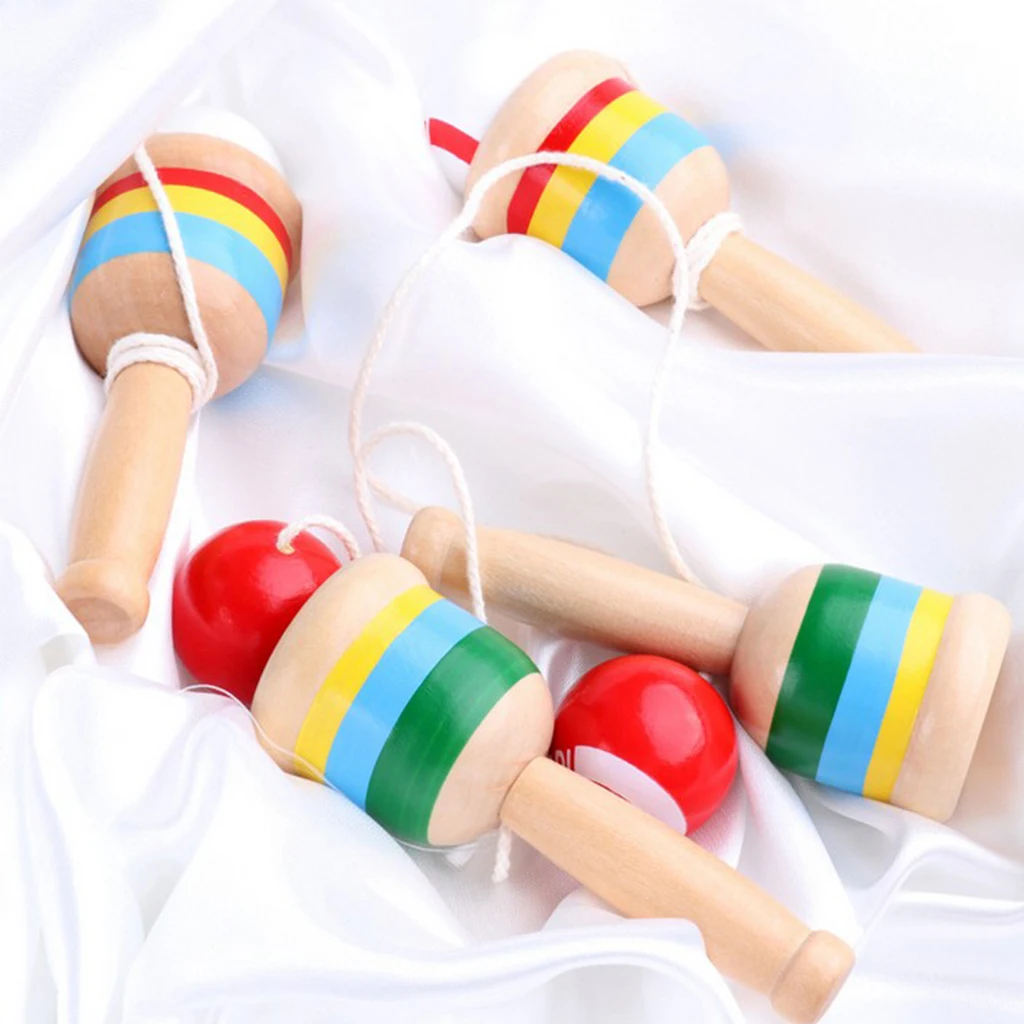 Японские Классические деревянные игрушки Kendama чашка и мяч игра|Мячики| |