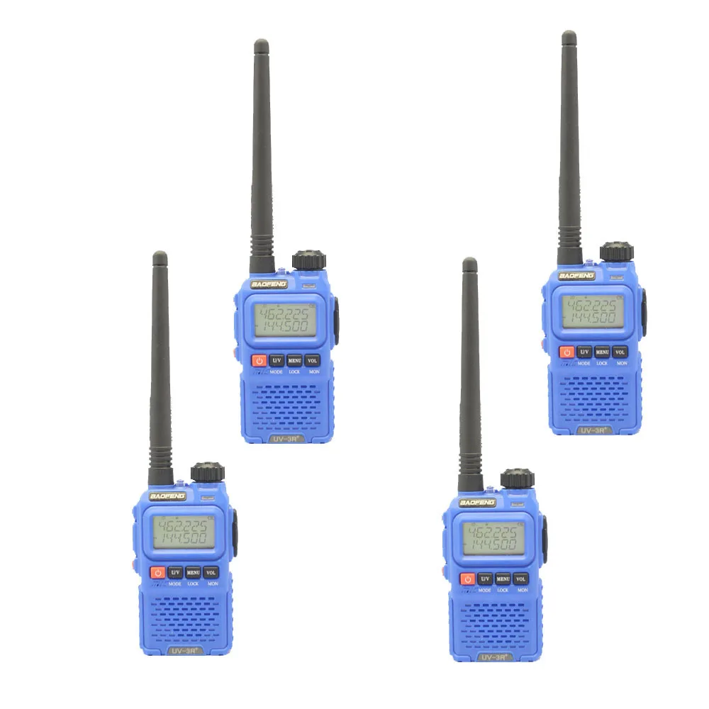 4 шт., новинка 2015, голубая рация BaoFeng UV-3R + Plus, рация 400-470 МГц, двусторонняя радиосвязь, бесплатная доставка
4 шт., новинка 2015, голубая рация BaoFeng UV-3R + Plus, рация 400-470 МГц, двусторонняя радиосвязь, бесплатная доставка