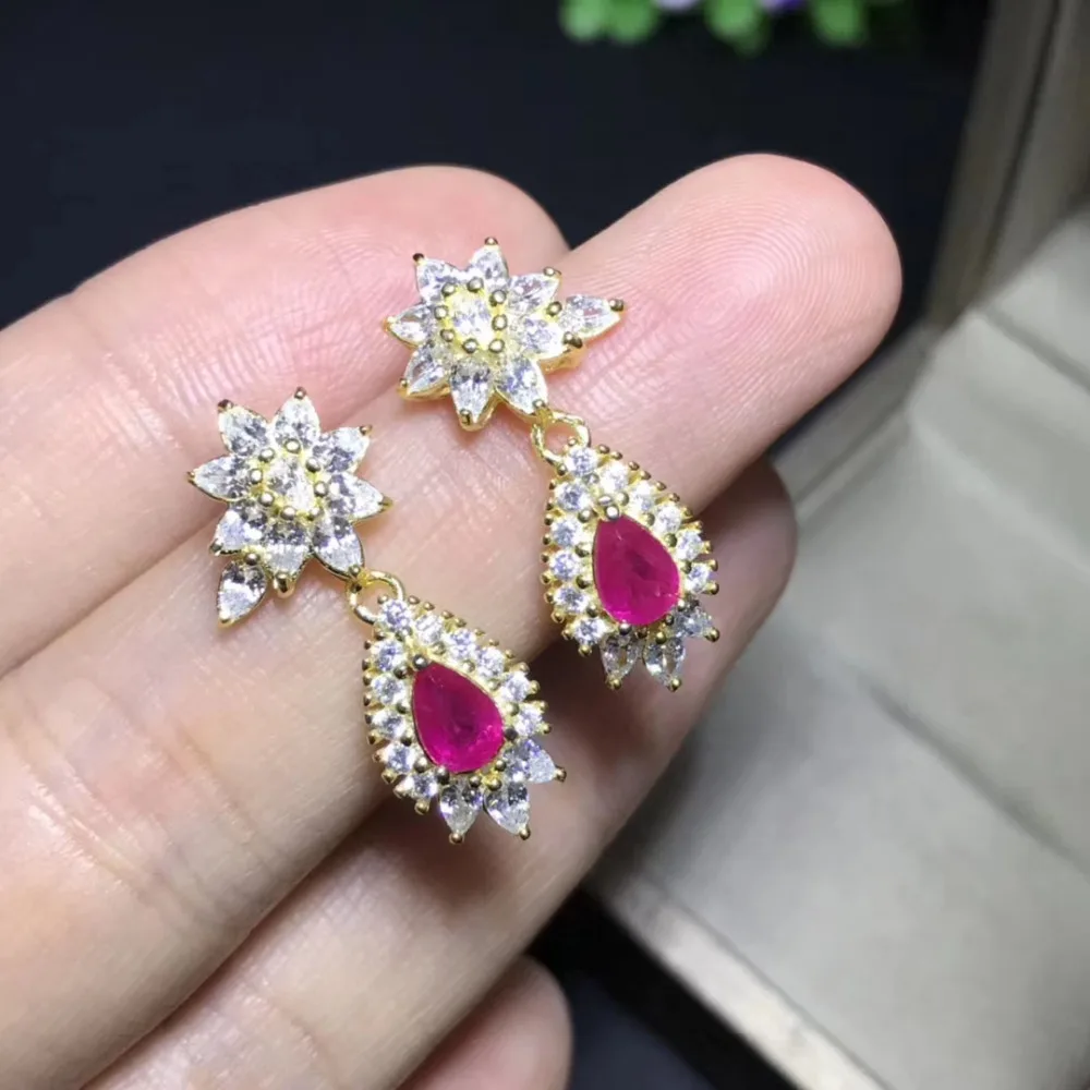 Женские серьги-капли из серебра серьги с натуральными драгоценными камнями пробы, с натуральным красным Рубином
Женские серьги-капли из серебра серьги с натуральными драгоценными камнями пробы, с натуральным красным Рубином