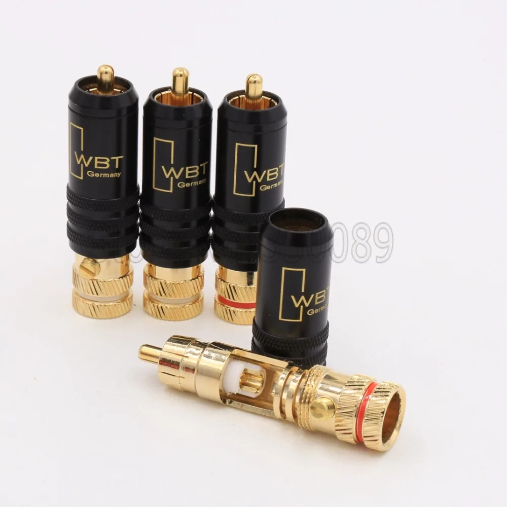 100pcs WBT-0144 24K Gold plated RCA plug lock Soldering Audio/Video plugs Connector
100pcs WBT-0144 24K Gold plated RCA plug lock Soldering Audio/Video plugs Connector