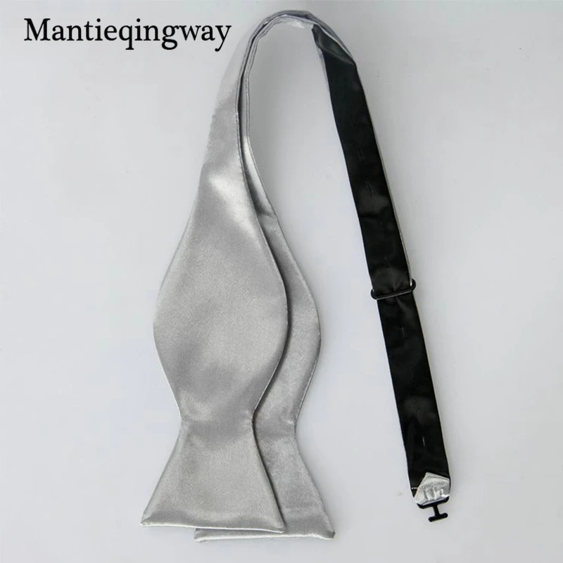 Мужской галстук-бабочка Mantieqingway 7 см однотонный для свадебной вечеринки |