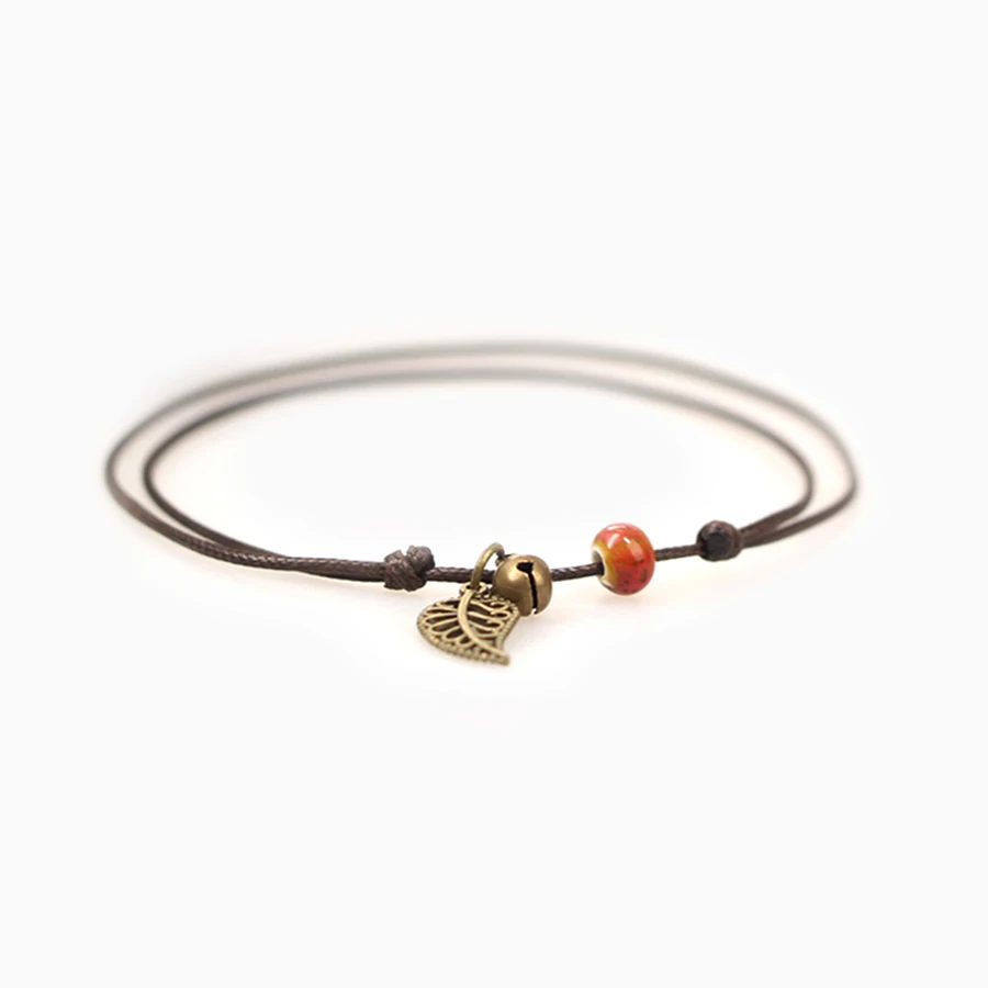 Simple Ceramic Anklets female original hand-woven fashion anklets leaf ceramic jewelry jewlries wholesale #1023
Simple Ceramic Anklets female original hand-woven fashion anklets leaf ceramic jewelry jewlries wholesale #1023