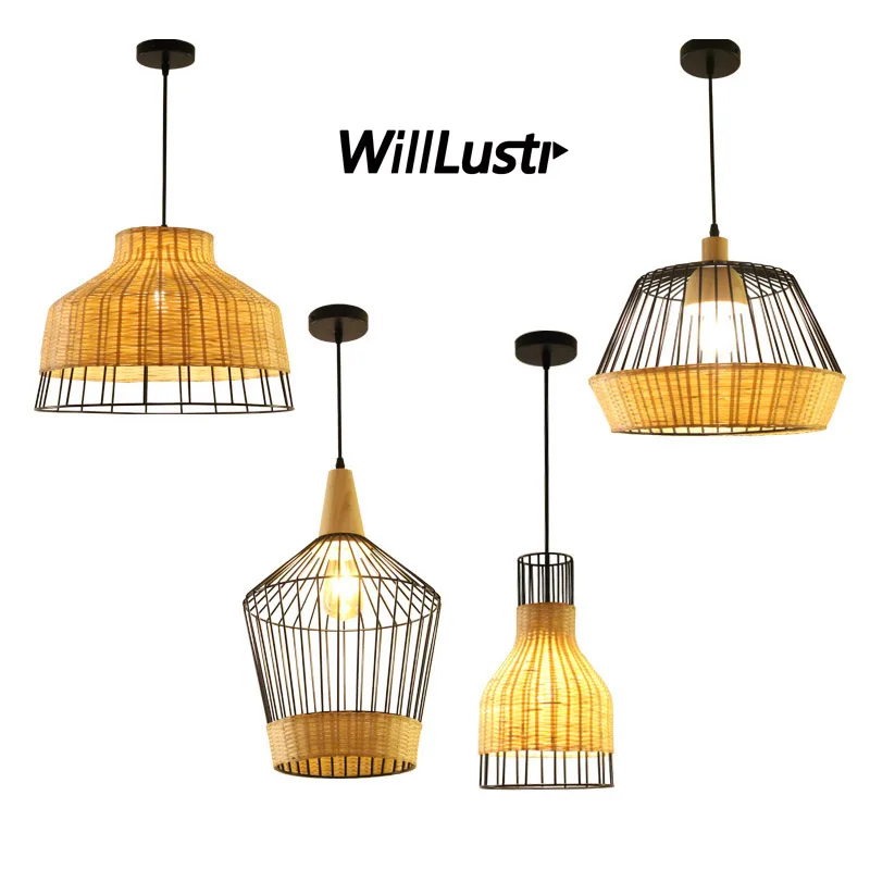Hand Knitted Bamboo Pendant Lamp Retro Iron Industial Suspension Hanging Light Hotel Restaurant Club Lounge Dining Room Bedroom
Hand Knitted Bamboo Pendant Lamp Retro Iron Industial Suspension Hanging Light Hotel Restaurant Club Lounge Dining Room Bedroom